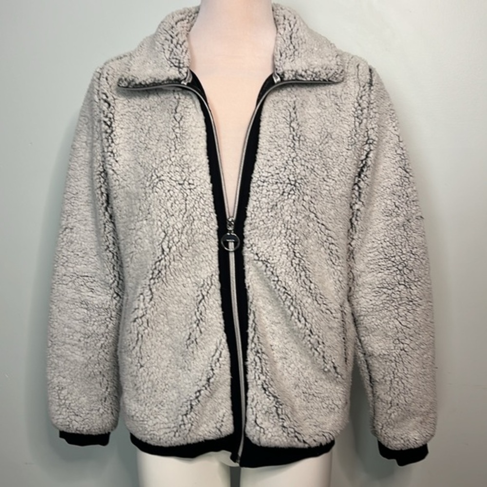 LUHTA Cozy Sherpa Zip-Up Jacket Size M